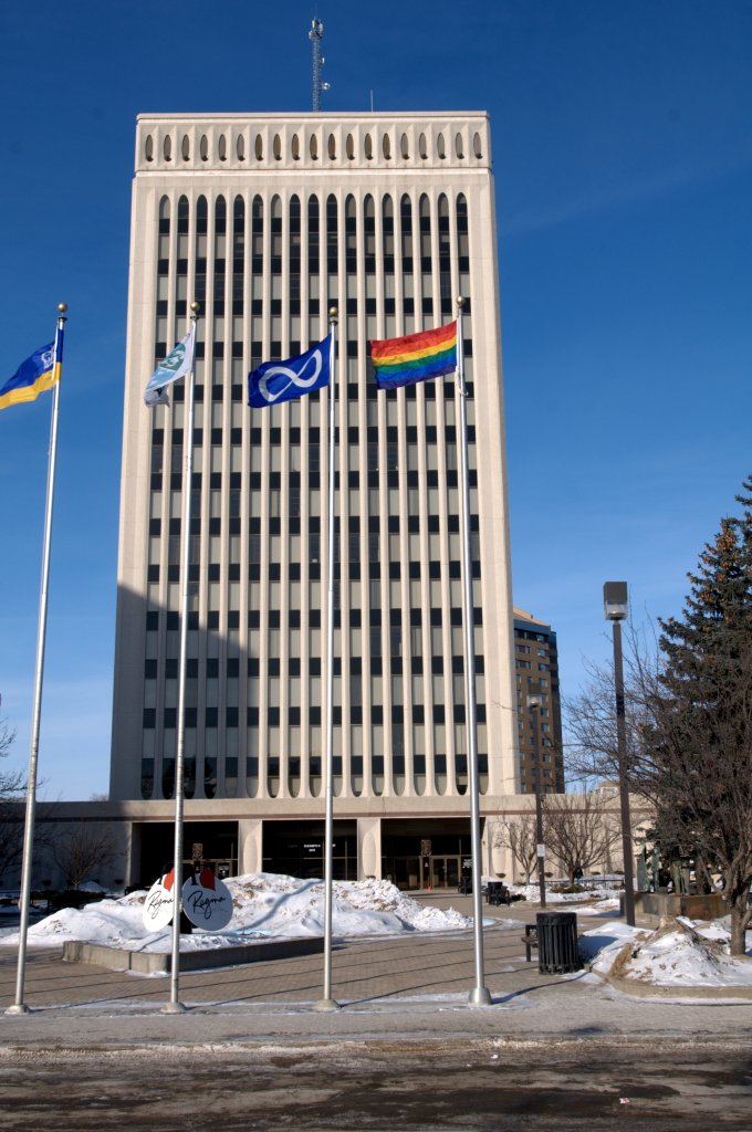 Pride Flag at city hall