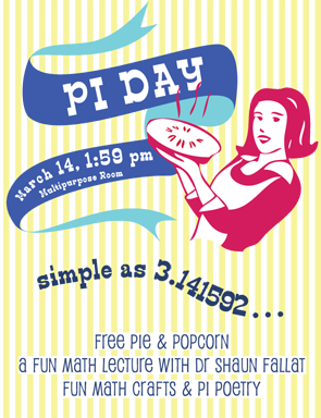 Pi Day 2014 poster